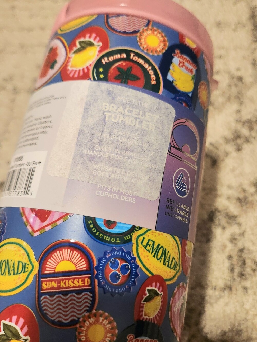 Manna Stainless Steel Summer Print Tumbler - Picture 5 of 9